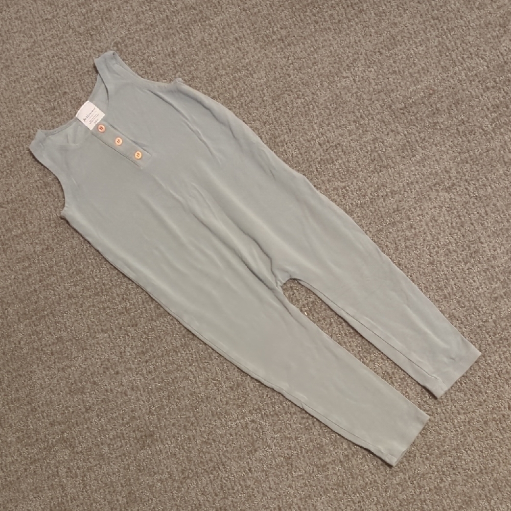Jax & Lennon Sage Green Overalls